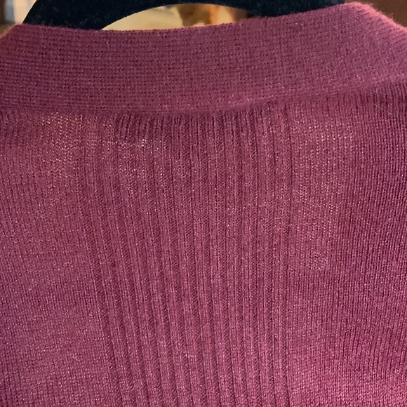 Classic Editions Burgandy Cardigan - Picture 6 of 7